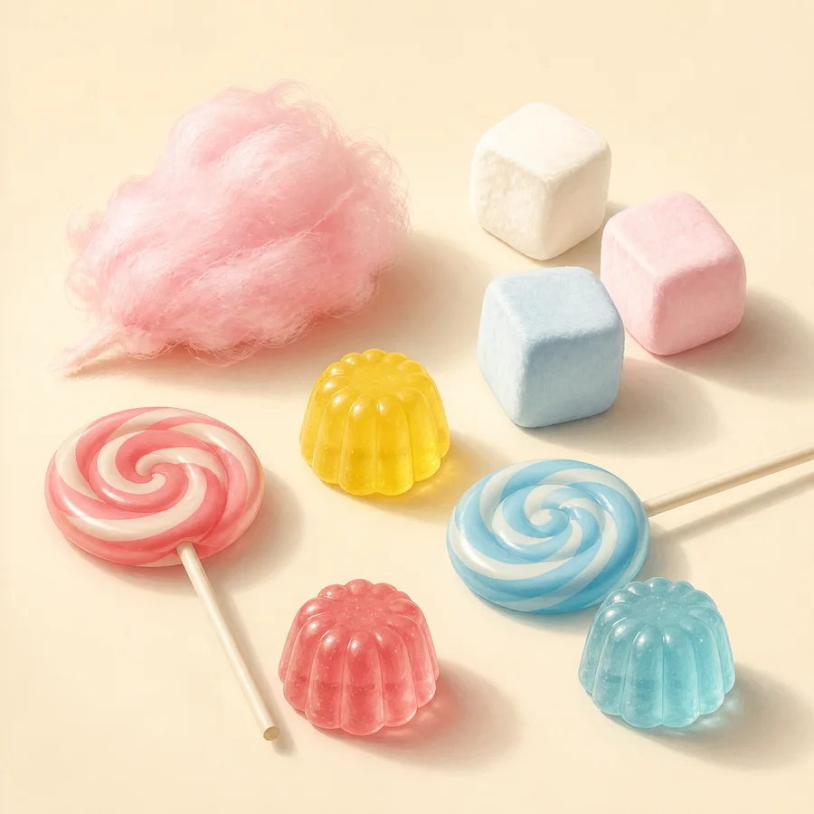 Editorial image for Texture in Glossy Candy